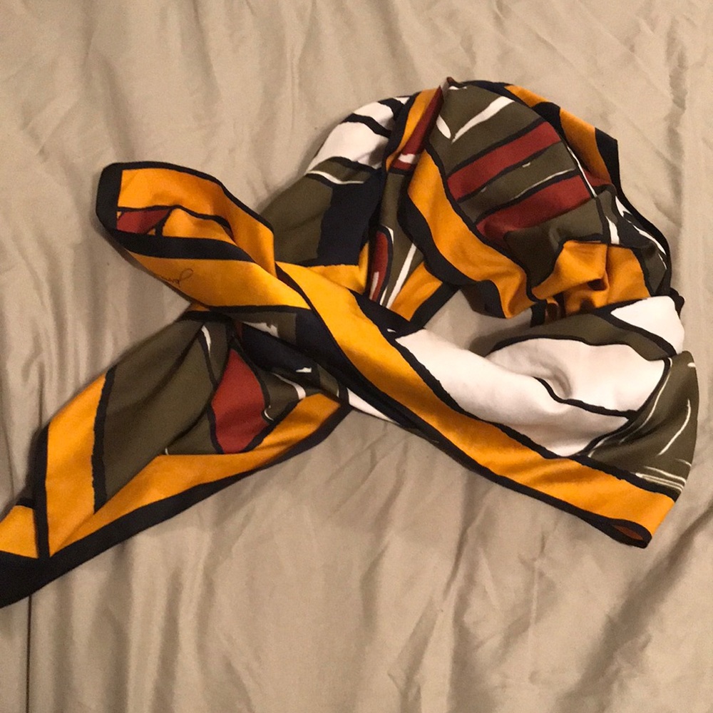 Vintage Jerome Leplat Silk Scarf